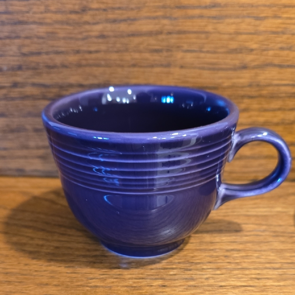 Fiesta Purple Tea Cup and Saucer - Picture 2 of 5